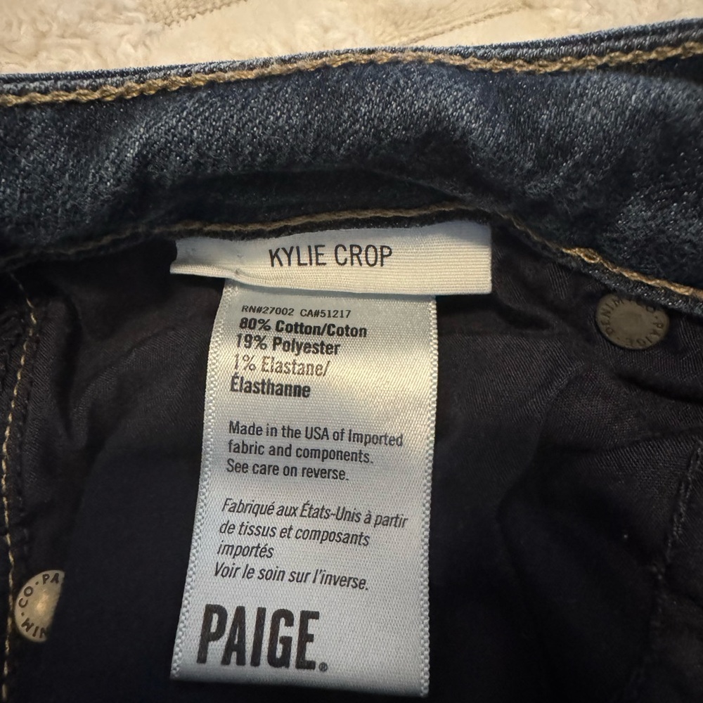 PAIGE Dark Blue Skinny Jeans - Picture 4 of 5